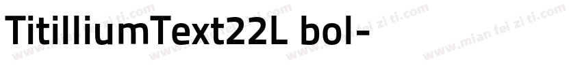 TitilliumText22L bol字体转换
